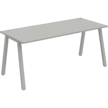 Psací stůl US A 1800 – Stůl pracovní délky 180 cm - Šedá , Šedý kov