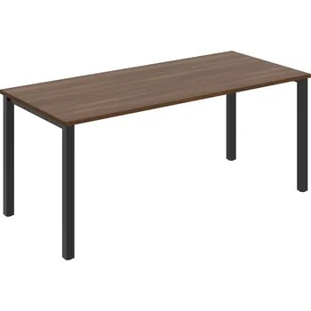 Psací stůl UJ 1800 – Stůl jednací rovný 180 cm - Ořech , Černý kov