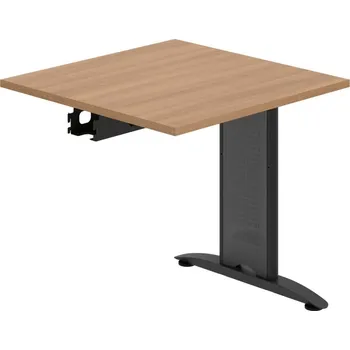 Psací stůl FJ 800 R – Stůl jednací řetězící rovný 80 cm - Višeň , Černý kov