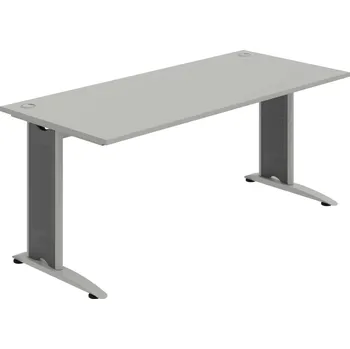 Psací stůl FS 1800 – Stůl pracovní rovný 180 cm - Šedá , Šedý kov