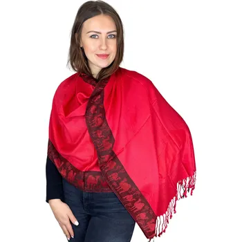Šála Šál Pašmína - Camelia - Červená