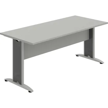 Jednací stůl CJ 1800 – Stůl jednací rovný 180 cm - Šedá , Šedá , Šedý kov