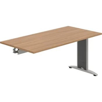 Jednací stůl FJ 1600 R – Stůl jednací řetězící rovný 160 cm - Višeň , Šedý kov