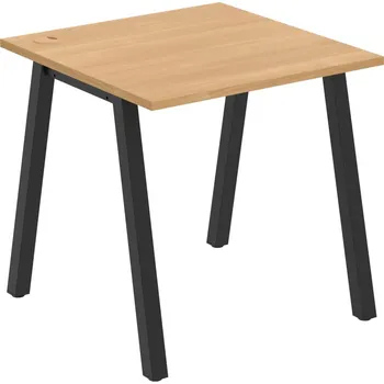 Psací stůl US A 800 – Stůl pracovní délky 80 cm - Dub , Černý kov