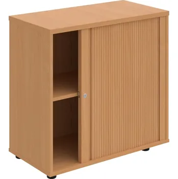 SPRZ 80 40 P – Skříňka ke stolu, roletová, pravá, š. 80 cm - Buk , Buk , Buk