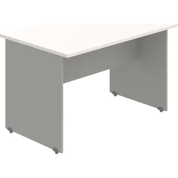 Jednací stůl GP 1600 1 – Stůl jednací oblouk 160 cm - Bílá , Šedá