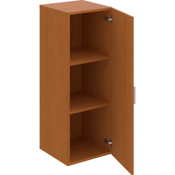 Policová skříň D 3 40 01 – Skříň policová dvéřová 111 × 40 cm - Třešeň , Třešeň , USH – hranatá