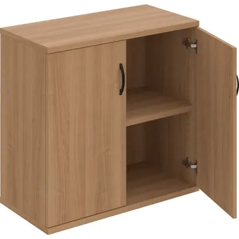 Policová skříň S 2 80 01 – Skříň policová dvéřová 76,8 × 80 cm - Višeň , Višeň , UCO – černá