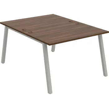 Psací stůl USD A 1200 – Stůl pracovní 120 × 160 cm - Ořech , Šedý kov