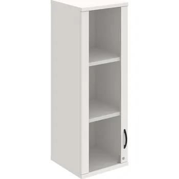 Policová skříň SZ 3 40 02 L H – Skříň policová dvéřová 115,2 × 40 cm - Bílá , Bílá , UCO – černá