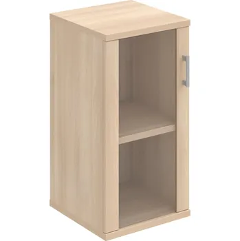 Policová skříň S 2 40 02 L – Skříň policová dvéřová 76,8 × 40 cm - Akát , Akát , USH – hranatá