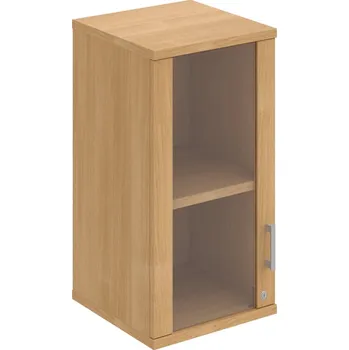 Policová skříň SZ 2 40 02 L H – Skříň policová dvéřová 76,8 × 40 cm - Dub , Dub , USH – hranatá