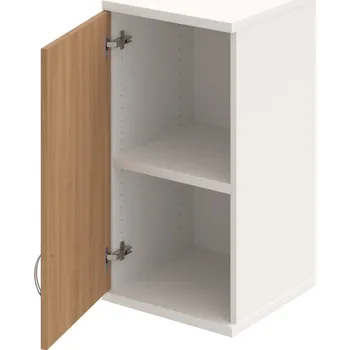 Policová skříň S 2 40 01 L H – Skříň policová dvéřová 76,8 × 40 cm - Višeň , Bílá , USN – Hobis