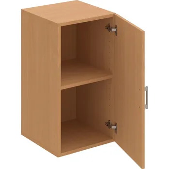 Policová skříň D 2 40 01 – Skříň policová dvéřová 74 × 40 cm - Buk , Buk , USH – hranatá