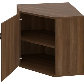 Policová skříň SRV 2 01 L – Skříň vnitřní roh levá 76,8 cm - Ořech , Ořech , UCO – černá