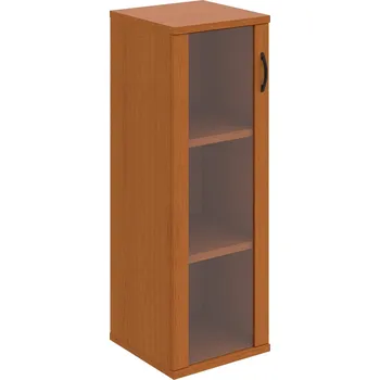 Policová skříň S 3 40 02 L – Skříň policová dvéřová 115,2 × 40 cm - Třešeň , Třešeň , UCO – černá