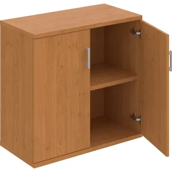 Policová skříň S 2 80 01 – Skříň policová dvéřová 76,8 × 80 cm - Olše , Olše , USH – hranatá