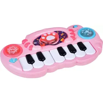 Hudební nástroj pro děti Interaktivní dětské piano, růžové