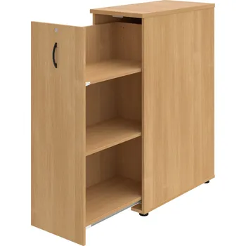 SPVZ 3 L – Skříňka ke stolu, šanonová, výsuvná, levá - Dub , Dub , UCO – černá