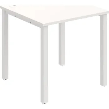 Psací stůl US 800 – Stůl pracovní rovný 80 cm - Bílá , Bílý kov