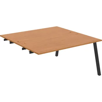 Psací stůl USD A 1600 R – Stůl pracovní 160 × 160 cm, k řetězení - Olše , Černý kov