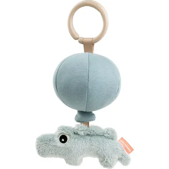 Hračka na kočárek DONE BY DEER Hračka na cesty Croco - modrá