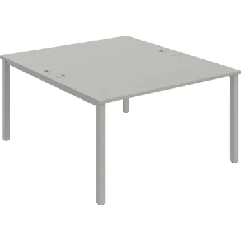 Psací stůl USD 1400 – Stůl pracovní 140 × 160 cm - Šedá , Šedý kov