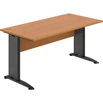 Psací stůl CS 1600 – Stůl pracovní rovný 160 cm - Olše , Olše , Černý kov