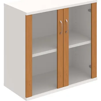 Policová skříň S 2 80 02 – Skříň policová dvéřová 76,8 × 80 cm - Olše , Bílá , USN – Hobis