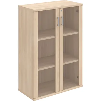 Policová skříň SZ 3 80 04 – Skříň policová dvéřová 115,2 × 80 cm - Akát , Akát , USH – hranatá