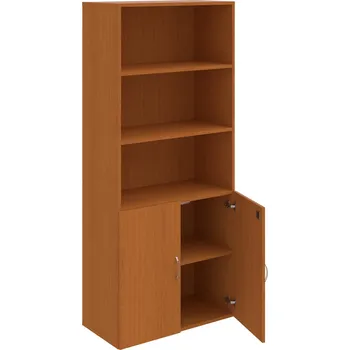 Policová skříň DZ 5 80 03 – Skříň policová dvéřová 185 × 80 cm - Třešeň , Třešeň , USN – Hobis