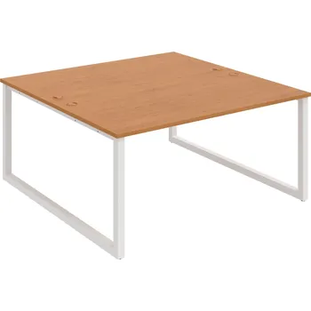 Psací stůl USD O 1600 – Stůl pracovní 160 × 160 cm - Olše , Bílý kov