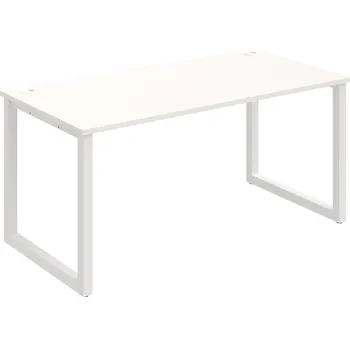 Psací stůl US O 1600 – Stůl pracovní délky 160 cm - Bílá , Bílý kov