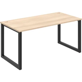 Psací stůl US O 1600 – Stůl pracovní délky 160 cm - Akát , Černý kov