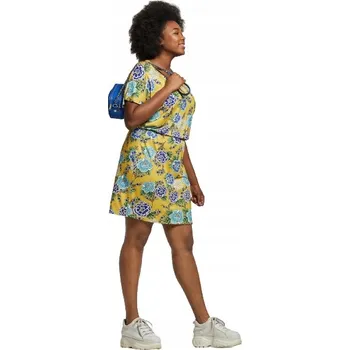 Dámské šaty AM3238 ŠATY Z VISKÓZY S KVĚTINOVÝM VZOREM WHKMP'S 48