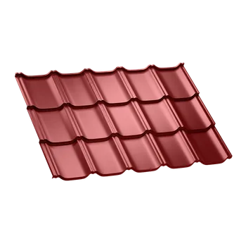 plechová krytina Regamet MONA - plechová střešní krytina - LESKLÁ Barva: RAL 3009 / oxidovaná červená