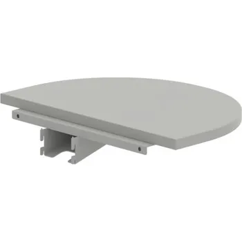 Jednací stůl CP 60 – Stůl zakončovací oblouk 60 cm - Šedá , Šedý kov