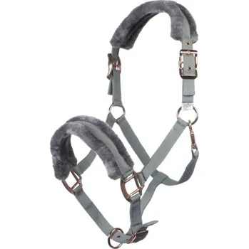 HKM Ohlávka Rosegold Glamour Style HKM, grey/rosegold FULL