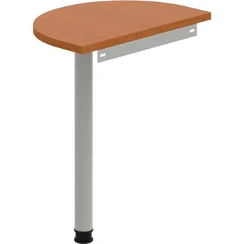Psací stůl GP 60 – Stůl zakončovací oblouk 60 cm - Třešeň , Šedý kov