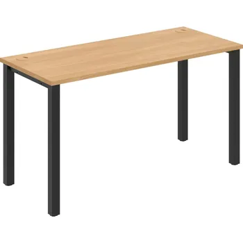 Psací stůl UE 1400 – Stůl pracovní délky 140 cm, hl. 60 cm - Dub , Černý kov