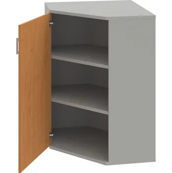 Policová skříň SRV 3 01 L – Skříň vnitřní roh levá 115,2 cm - Olše , Šedá , USH – hranatá