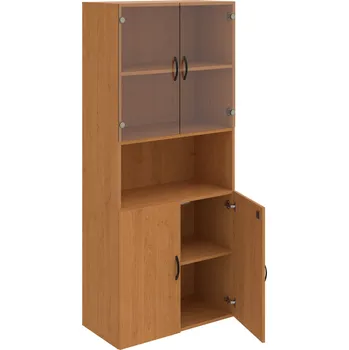 Policová skříň DZ 5 80 07 – Skříň policová dvéřová 185 × 80 cm - Olše , Olše , UCO – černá