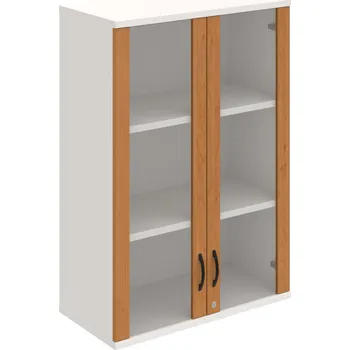 Policová skříň SZ 3 80 04 H – Skříň policová dvéřová 115,2 × 80 cm - Olše , Bílá , UCO – černá