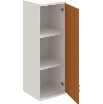 Policová skříň S 3 40 01 P H – Skříň policová dvéřová 115,2 × 40 cm - Třešeň , Bílá , USN – Hobis