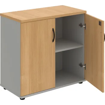 SPZ 80 40 – Skříňka ke stolu, zavřená, š. 80 cm - Dub , Šedá , UCO – černá
