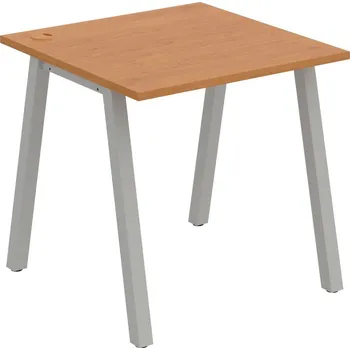 Psací stůl US A 800 – Stůl pracovní délky 80 cm - Olše , Šedý kov