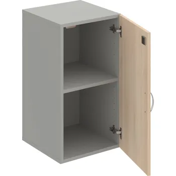 Policová skříň DZ 2 40 01 – Skříň policová dvéřová 74 × 40 cm - Akát , Šedá , USN – Hobis