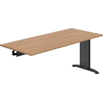 Jednací stůl FJ 1800 R – Stůl jednací řetězící rovný 180 cm - Višeň , Černý kov