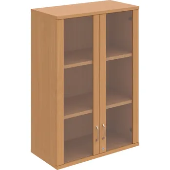 Policová skříň SZ 3 80 04 H – Skříň policová dvéřová 115,2 × 80 cm - Buk , Buk , USN – Hobis