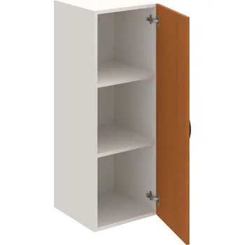 Policová skříň D 3 40 01 – Skříň policová dvéřová 111 × 40 cm - Třešeň , Bílá , UCO – černá